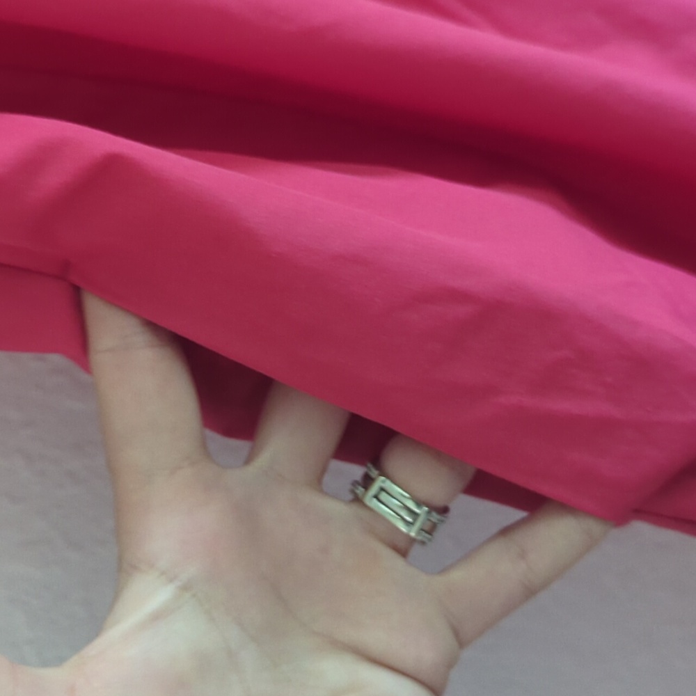 ๐โจ Hot pink frilled shoulder Abercrombie midi dress - Picture 6 of 6